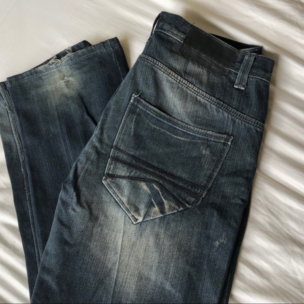 Express Rocco slim fit boot cut jeans 34 waist